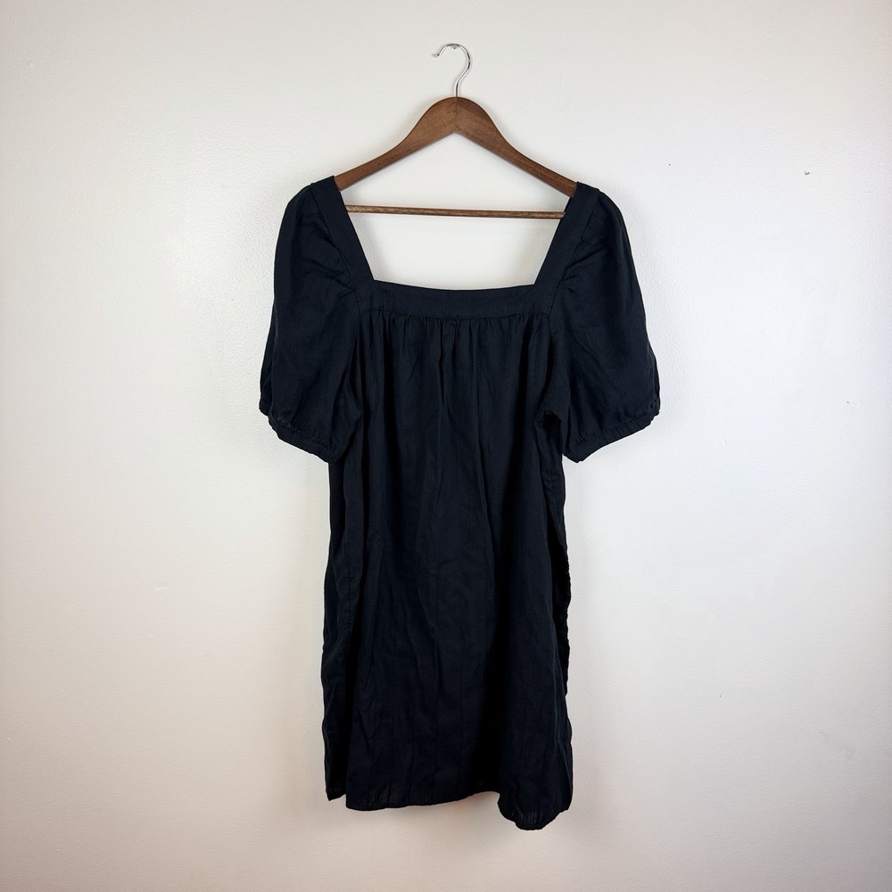 Old Navy Lightweight Black Dress L Cottagecore Festival College